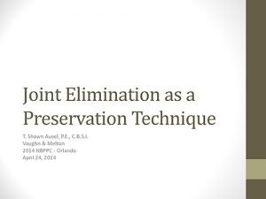 Joint Elimination Presentation
